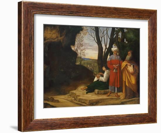 Three Philosophers, 1508-1509-Giorgione-Framed Giclee Print