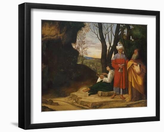 Three Philosophers, 1508-1509-Giorgione-Framed Giclee Print