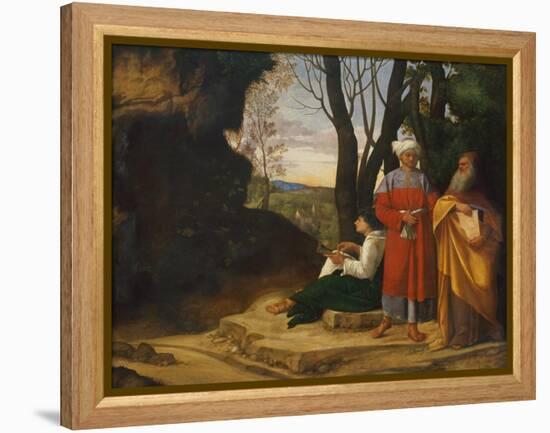 Three Philosophers, 1508-1509-Giorgione-Framed Premier Image Canvas
