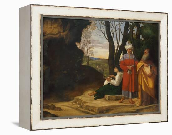 Three Philosophers, 1508-1509-Giorgione-Framed Premier Image Canvas