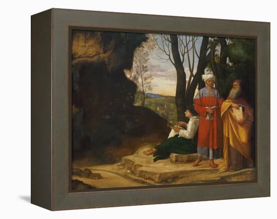 Three Philosophers, 1508-1509-Giorgione-Framed Premier Image Canvas