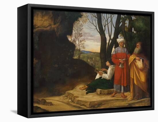 Three Philosophers, 1508-1509-Giorgione-Framed Premier Image Canvas