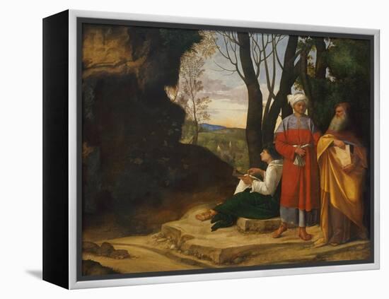 Three Philosophers, 1508-1509-Giorgione-Framed Premier Image Canvas