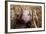 Three Piglets Sitting in the Straw-null-Framed Photo