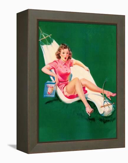 Three-Point Landing c1940s-Art Frahm-Framed Stretched Canvas