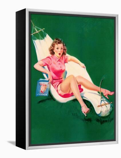 Three-Point Landing c1940s-Art Frahm-Framed Stretched Canvas