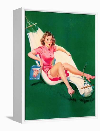 Three-Point Landing c1940s-Art Frahm-Framed Stretched Canvas