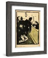 Three Policemen Bring a Man Beaten Black and Blue into the Police Station-F?lix Vallotton-Framed Giclee Print
