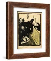 Three Policemen Bring a Man Beaten Black and Blue into the Police Station-F?lix Vallotton-Framed Giclee Print
