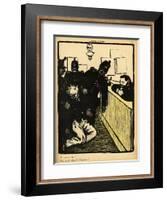 Three Policemen Bring a Man Beaten Black and Blue into the Police Station-F?lix Vallotton-Framed Giclee Print