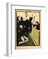 Three Policemen Bring a Man Beaten Black and Blue into the Police Station-F?lix Vallotton-Framed Giclee Print
