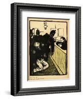 Three Policemen Bring a Man Beaten Black and Blue into the Police Station-F?lix Vallotton-Framed Giclee Print