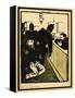 Three Policemen Bring a Man Beaten Black and Blue into the Police Station-F?lix Vallotton-Framed Premier Image Canvas