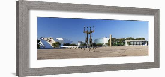 Three Powers Square, Brasilia, Federal District, Brazil-Ian Trower-Framed Photographic Print