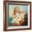 Three Putti Wreathed with Flowers (Oil on Canvas)-Jean-Honore Fragonard-Framed Giclee Print