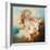 Three Putti Wreathed with Flowers (Oil on Canvas)-Jean-Honore Fragonard-Framed Giclee Print