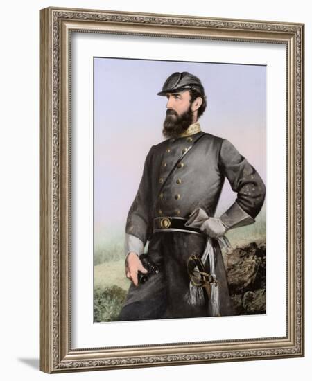 Three Quarter Length Portrait of General Thomas Stonewall Jackson-Stocktrek Images-Framed Art Print