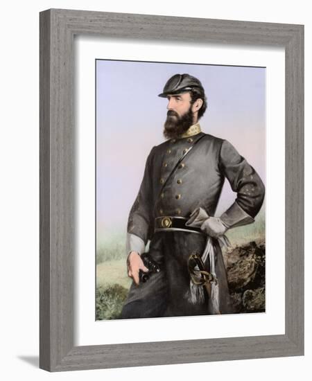 Three Quarter Length Portrait of General Thomas Stonewall Jackson-Stocktrek Images-Framed Art Print