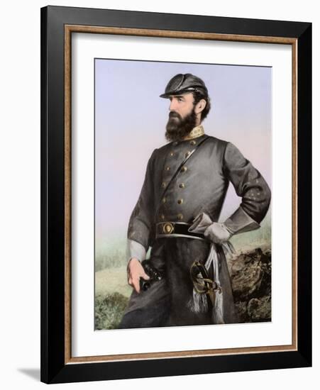 Three Quarter Length Portrait of General Thomas Stonewall Jackson-Stocktrek Images-Framed Art Print