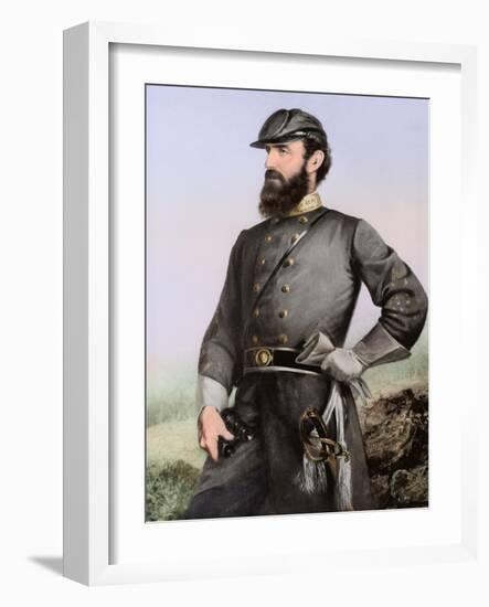 Three Quarter Length Portrait of General Thomas Stonewall Jackson-Stocktrek Images-Framed Art Print