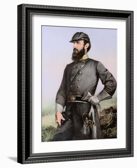 Three Quarter Length Portrait of General Thomas Stonewall Jackson-Stocktrek Images-Framed Art Print