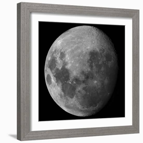 Three Quarter Moon-Stocktrek Images-Framed Photographic Print