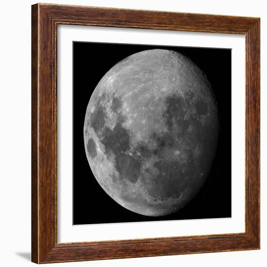 Three Quarter Moon-Stocktrek Images-Framed Photographic Print