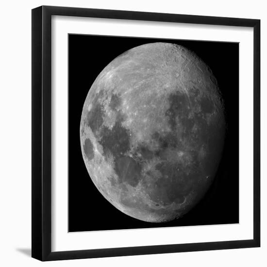 Three Quarter Moon-Stocktrek Images-Framed Photographic Print