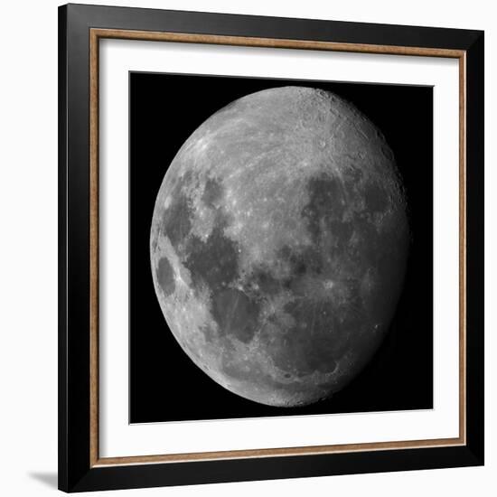 Three Quarter Moon-Stocktrek Images-Framed Photographic Print