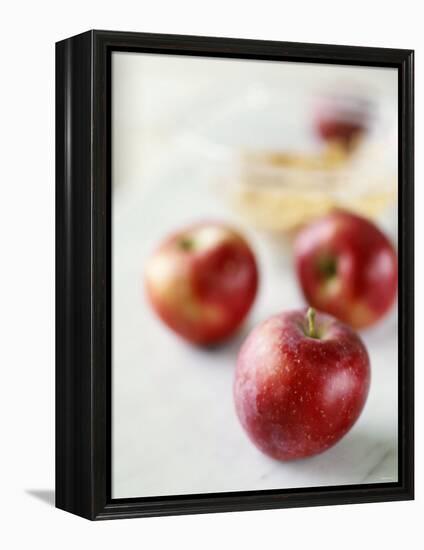 Three Red Apples-Alena Hrbkova-Framed Premier Image Canvas