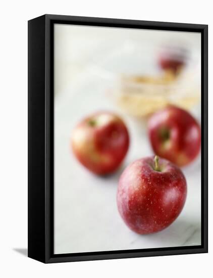 Three Red Apples-Alena Hrbkova-Framed Premier Image Canvas