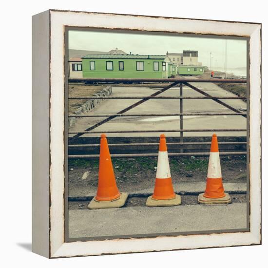 Three Red Cones-Clive Nolan-Framed Premier Image Canvas