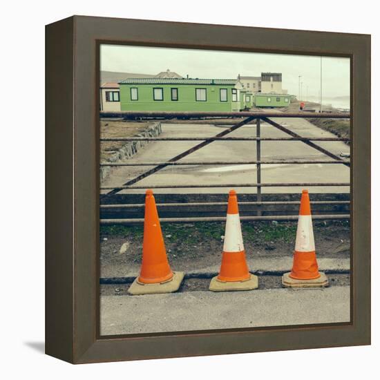Three Red Cones-Clive Nolan-Framed Premier Image Canvas