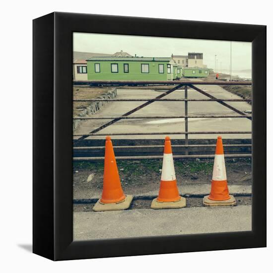 Three Red Cones-Clive Nolan-Framed Premier Image Canvas