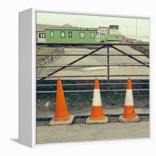 Three Red Cones-Clive Nolan-Framed Premier Image Canvas