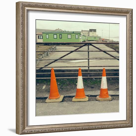 Three Red Cones-Clive Nolan-Framed Photographic Print