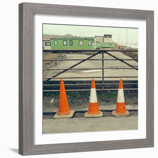 Three Red Cones-Clive Nolan-Framed Photographic Print