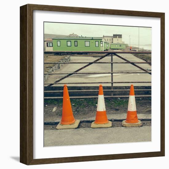 Three Red Cones-Clive Nolan-Framed Photographic Print