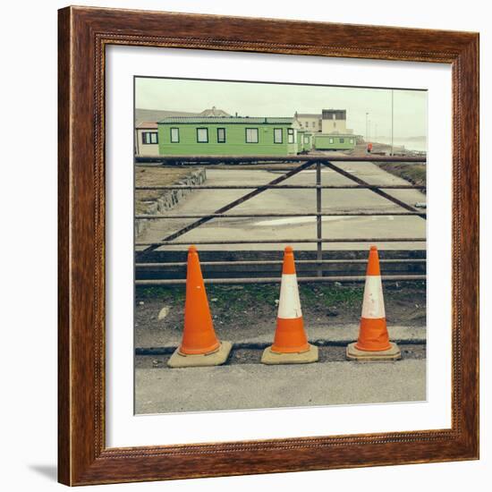 Three Red Cones-Clive Nolan-Framed Photographic Print