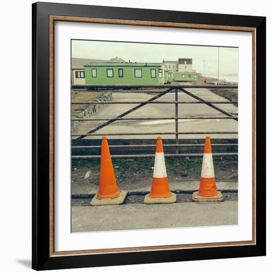 Three Red Cones-Clive Nolan-Framed Photographic Print