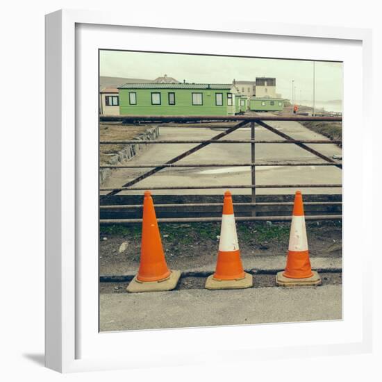 Three Red Cones-Clive Nolan-Framed Photographic Print