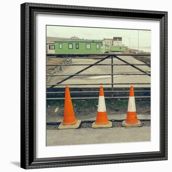 Three Red Cones-Clive Nolan-Framed Photographic Print