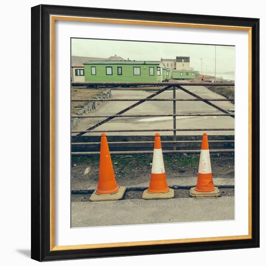 Three Red Cones-Clive Nolan-Framed Photographic Print