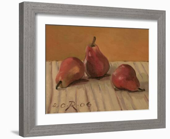 Three Red Pears, 2006-Raimonda Kasparaviciene Jatkeviciute-Framed Giclee Print