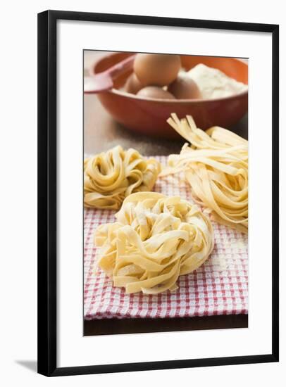 Three Ribbon Pasta Nests-Foodcollection-Framed Photographic Print