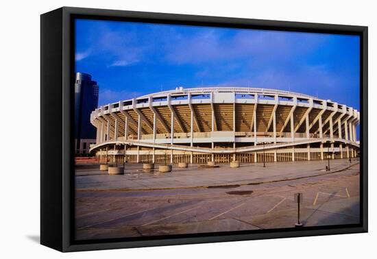 Three Rivers Stadium on Ohio River, Cincinnati, OH-null-Framed Premier Image Canvas