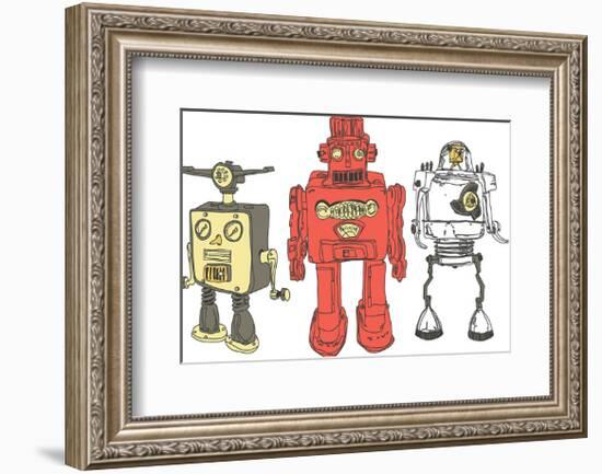 Three Robots-Paul McCreery-Framed Art Print