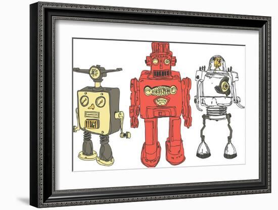 Three Robots-Paul McCreery-Framed Art Print