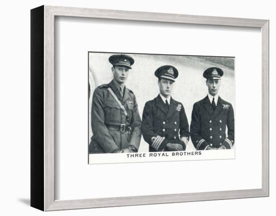 'Three Royal Brothers', 1920 (1937)-Unknown-Framed Photographic Print