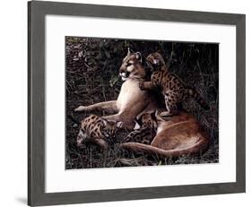 Three's A Crowd-Terry Isaac-Framed Art Print